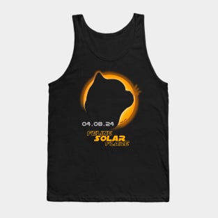 Feline Solar Flare - Total Solar Eclipse 2024 Tank Top